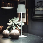 Table Lamp Cordless Dimmable USB Rechargeable Aluminum