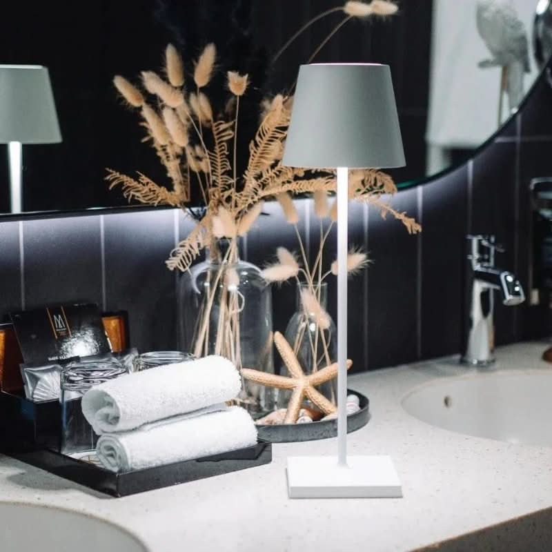 Table Lamp Cordless Dimmable USB Rechargeable Aluminum