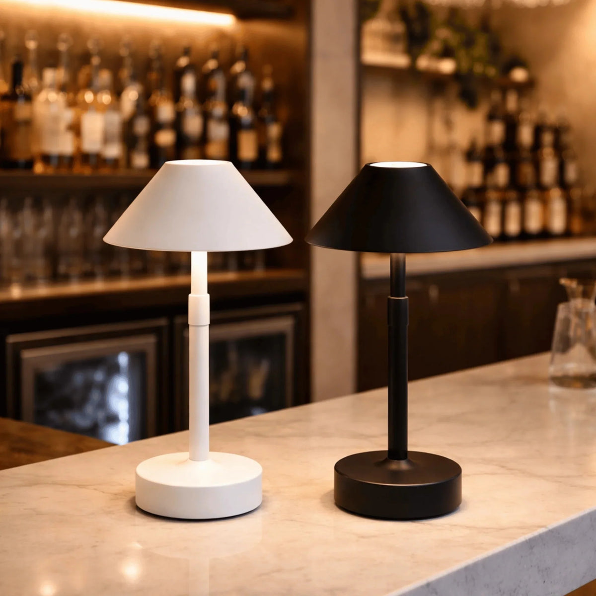 Table Lamp Cordless Telescopic Dimmable
