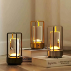 Table Lamp Cordless USB Rechargeable Crystal Glass