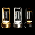 Table Lamp Cordless USB Rechargeable Crystal Glass