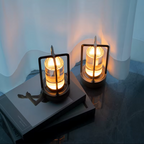 Table Lamp Cordless USB Rechargeable Crystal Glass