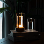 Table Lamp Cordless USB Rechargeable Crystal Glass