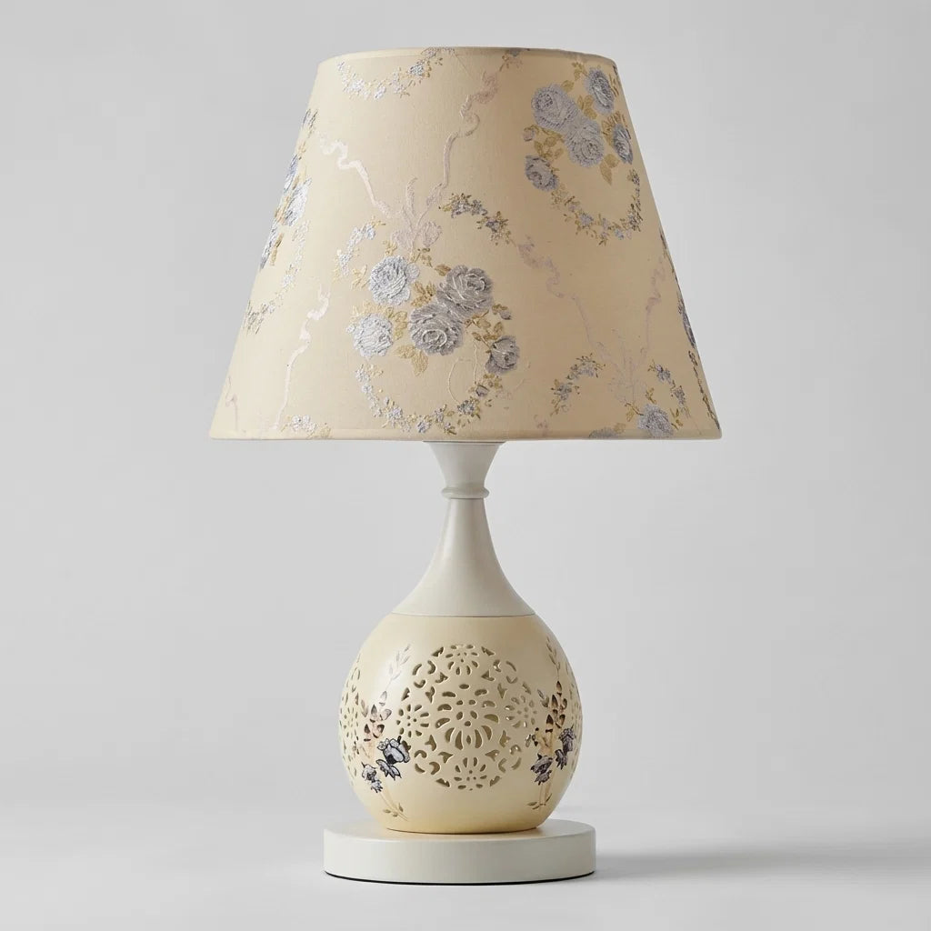 Table Lamp Crystal Accent Polished Gold Drum Shade