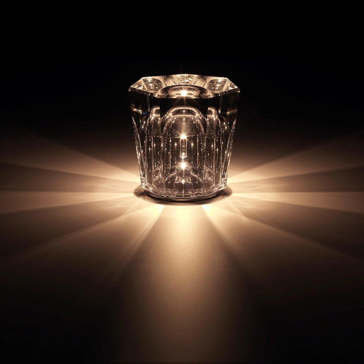 Table Lamp Crystal Diamond Wireless Dimmable USB Rechargeable