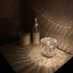 Table Lamp Crystal Diamond Wireless Dimmable USB Rechargeable