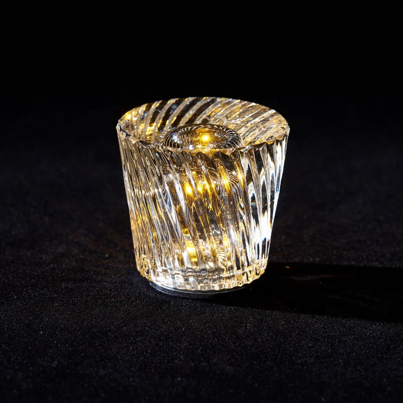 Table Lamp Crystal Diamond Wireless Dimmable USB Rechargeable