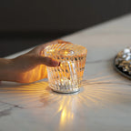 Table Lamp Crystal Diamond Wireless Dimmable USB Rechargeable