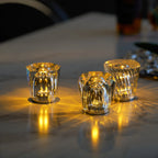 Table Lamp Crystal Diamond Wireless Dimmable USB Rechargeable