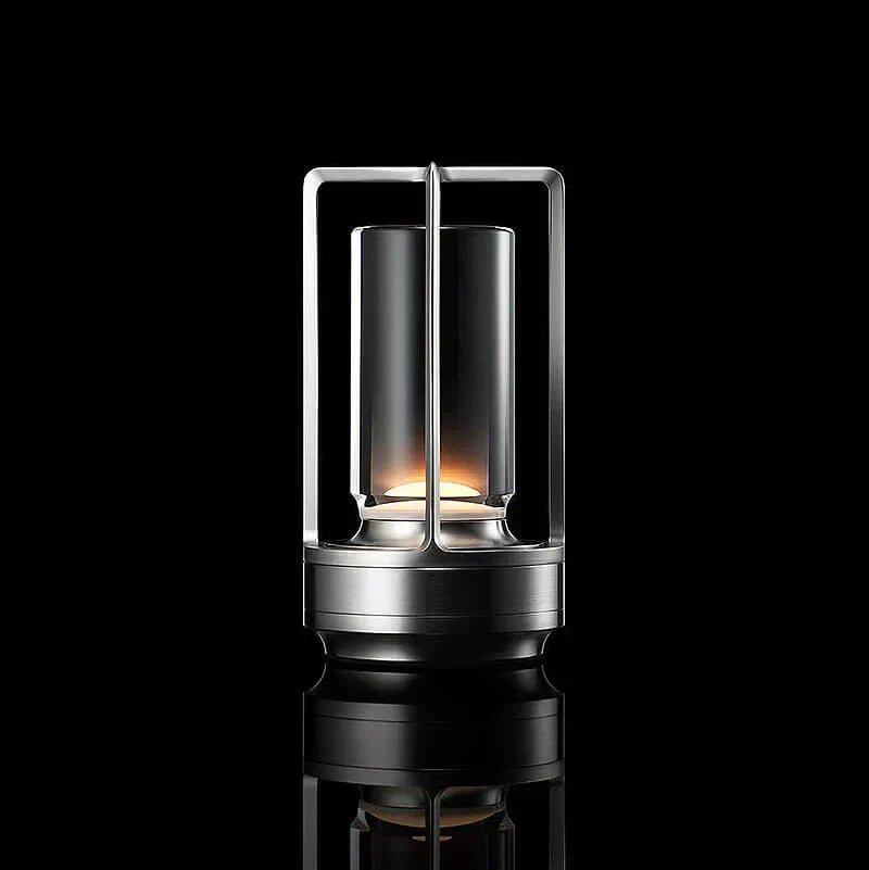 Table Lamp Crystal Glass Dimmable Touch Control Rechargeable 18-Hour