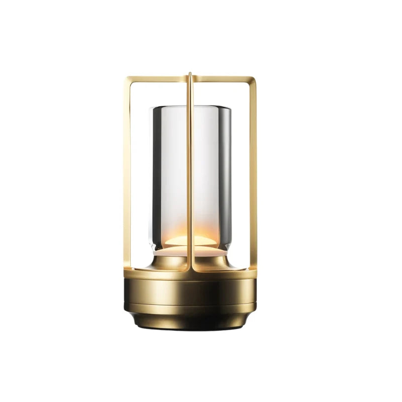 Table Lamp Crystal Glass Dimmable Touch Control Rechargeable 18-Hour
