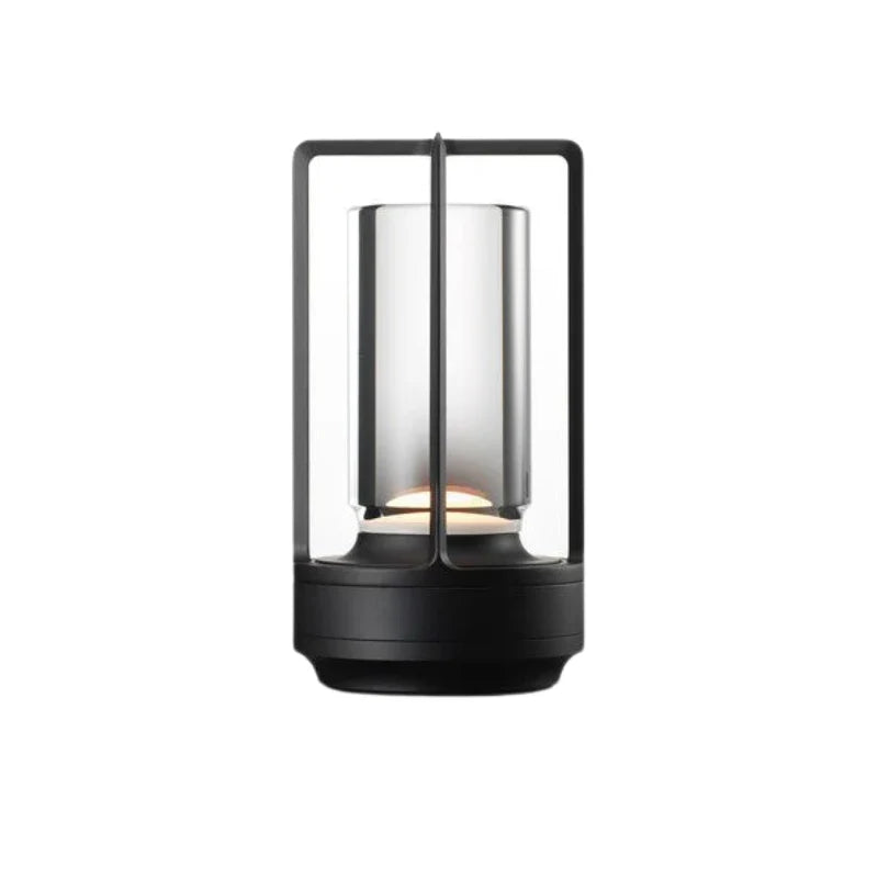 Table Lamp Crystal Glass Dimmable Touch Control Rechargeable 18-Hour