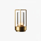 Table Lamp Crystal Glass Dimmable Touch Control Rechargeable 18-Hour