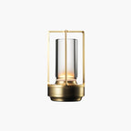 Table Lamp Crystal Glass Dimmable Touch Control Rechargeable 18-Hour