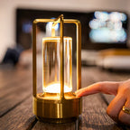Table Lamp Crystal-Look Wireless Rechargeable Three-Mode