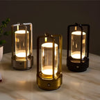 Table Lamp Crystal-Look Wireless Rechargeable Three-Mode