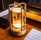 Table Lamp Crystal-Look Wireless Rechargeable Three-Mode