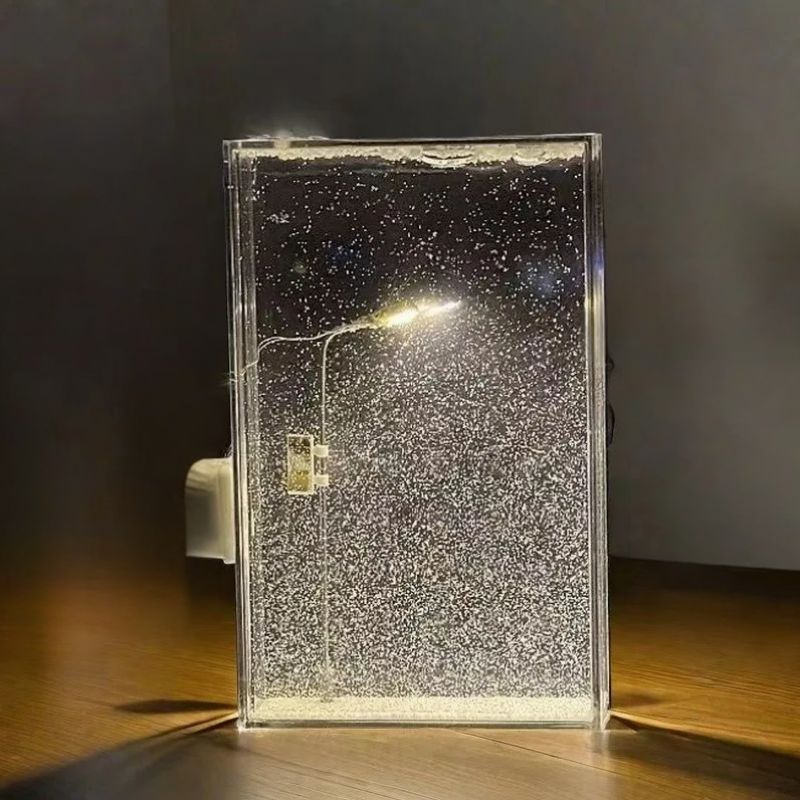 Table Lamp DIY Snowfall Effect USB-Powered
