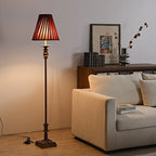 Table Lamp Dimmable Warm LED Fabric Shade