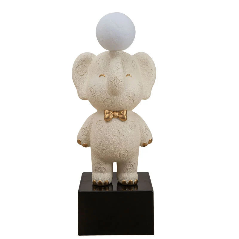 Table Lamp Elephant Resin Adjustable Soft Glow