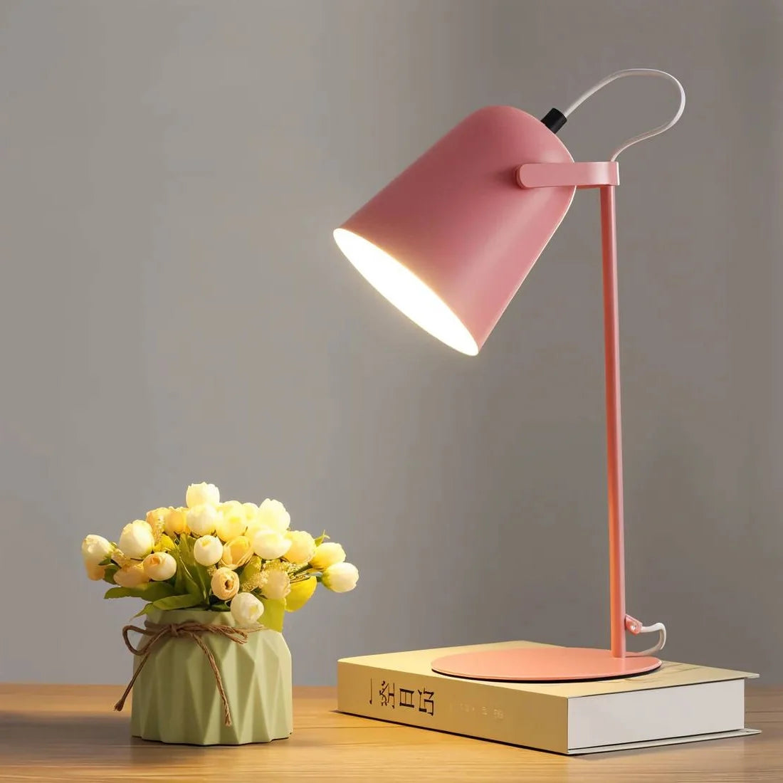 Table Lamp Eye-Friendly Adjustable Tilt & Rotatable Shade
