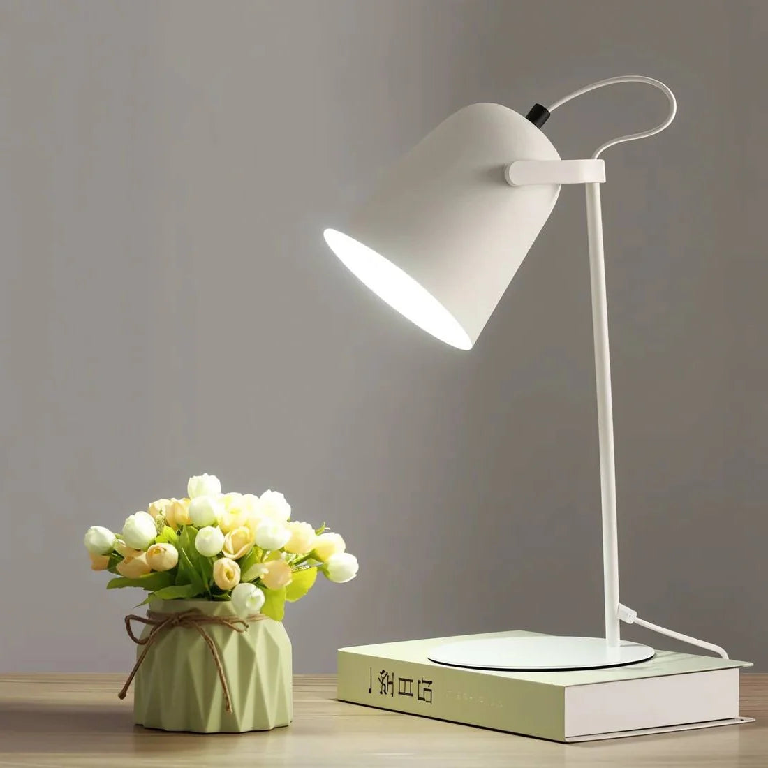 Table Lamp Eye-Friendly Adjustable Tilt & Rotatable Shade
