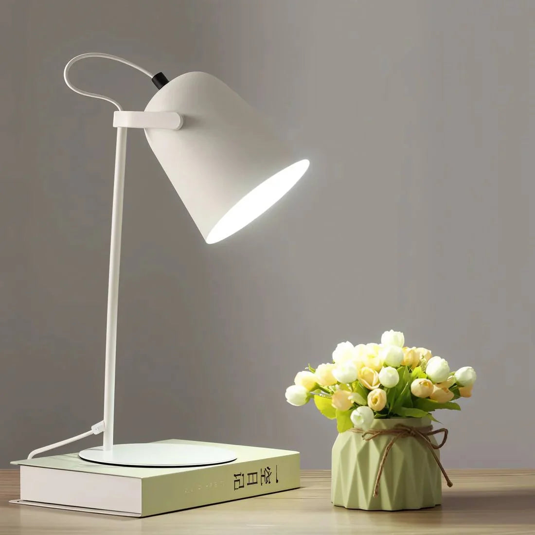 Table Lamp Eye-Friendly Adjustable Tilt & Rotatable Shade