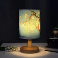 Table Lamp Fabric Shade Touch Switch & LED Included