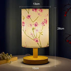 Table Lamp Fabric Shade Touch Switch & LED Included