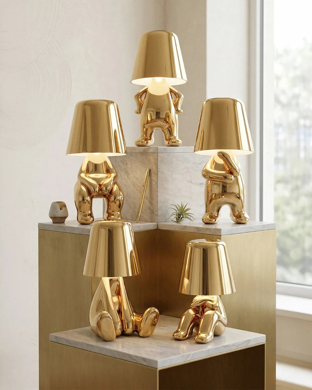 Table Lamp Figurative Touch Dimmable LED & Rechargeable