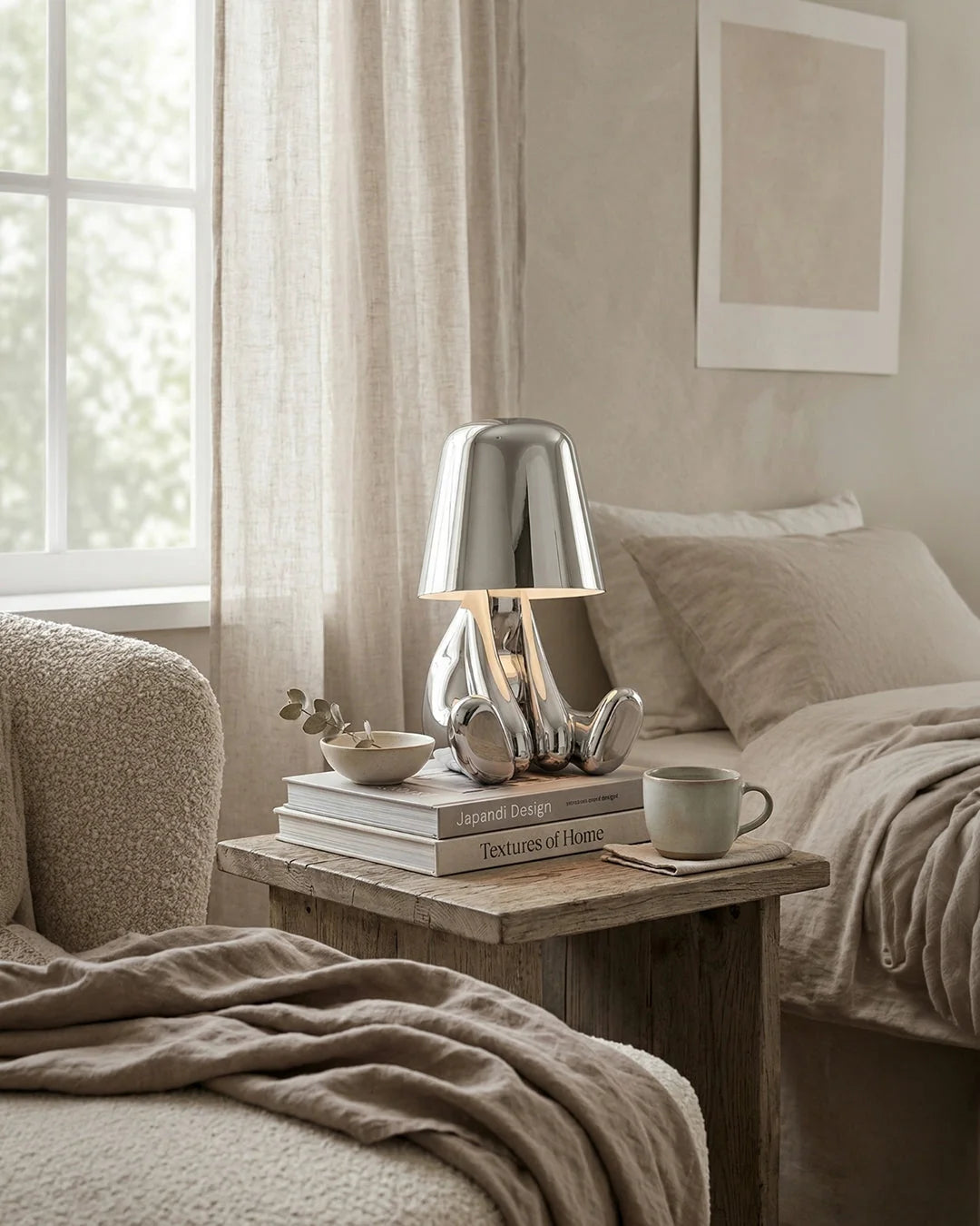 Table Lamp Figurative Touch Dimmable LED & Rechargeable