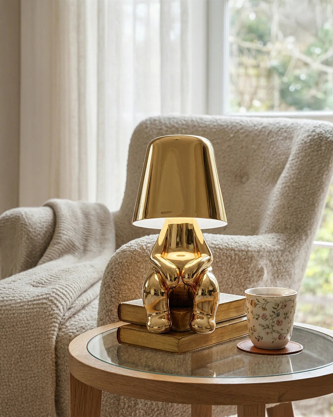 Table Lamp Figurative Touch Dimmable LED & Rechargeable