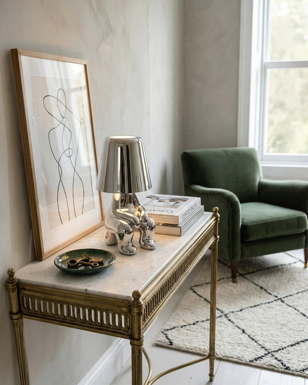 Table Lamp Figurative Touch Dimmable LED & Rechargeable