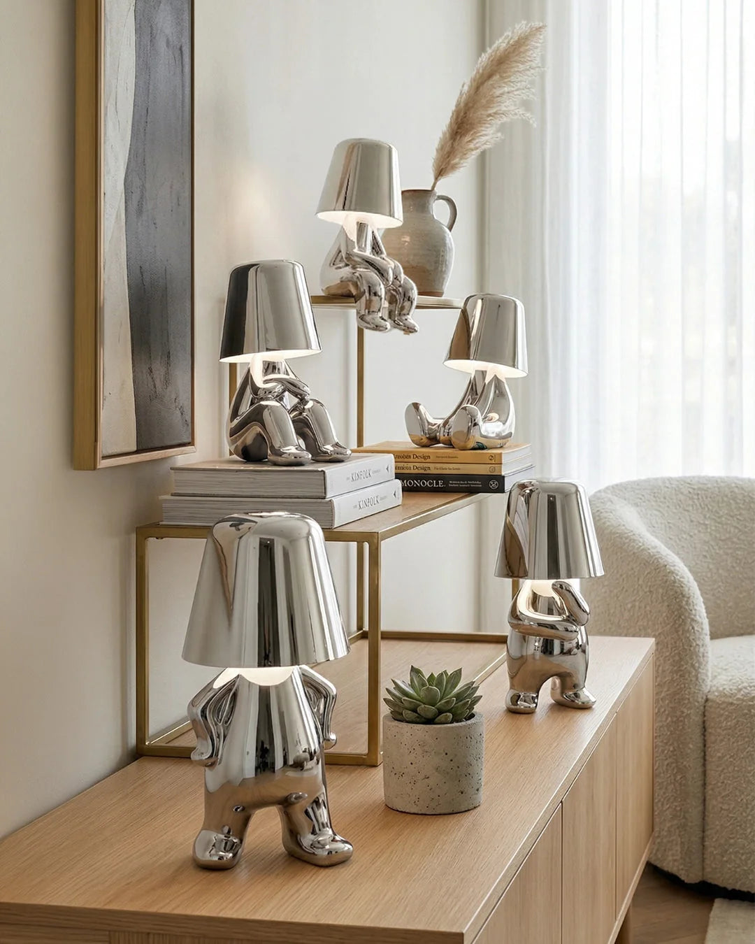 Table Lamp Figurative Touch Dimmable LED & Rechargeable