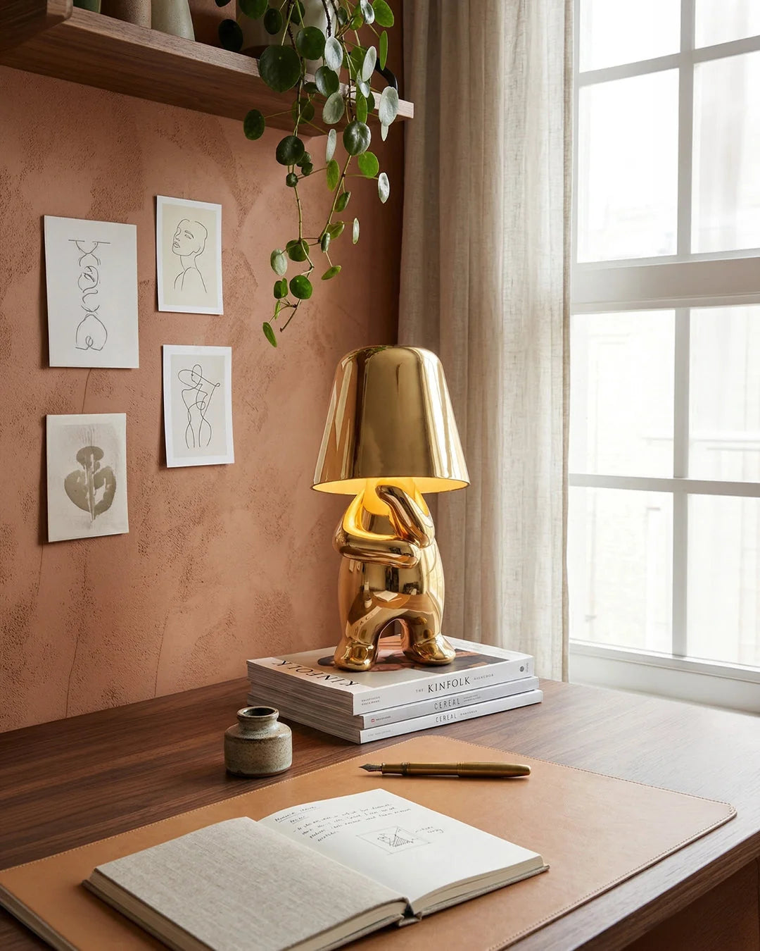 Table Lamp Figurative Touch Dimmable LED & Rechargeable
