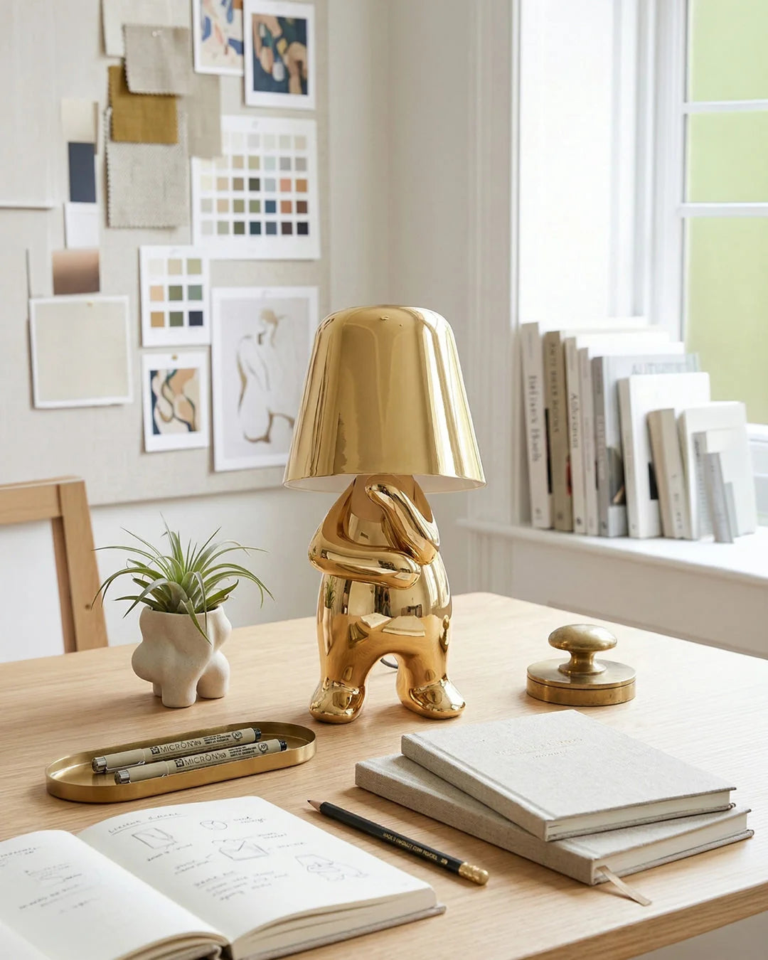 Table Lamp Figurative Touch Dimmable LED & Rechargeable