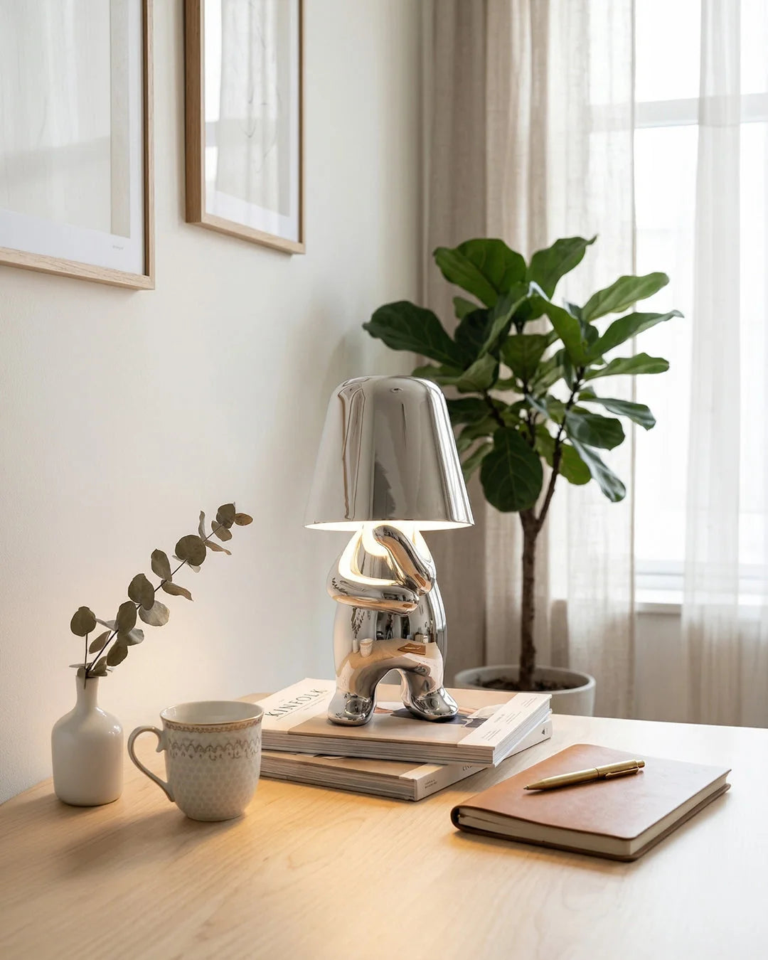 Table Lamp Figurative Touch Dimmable LED & Rechargeable