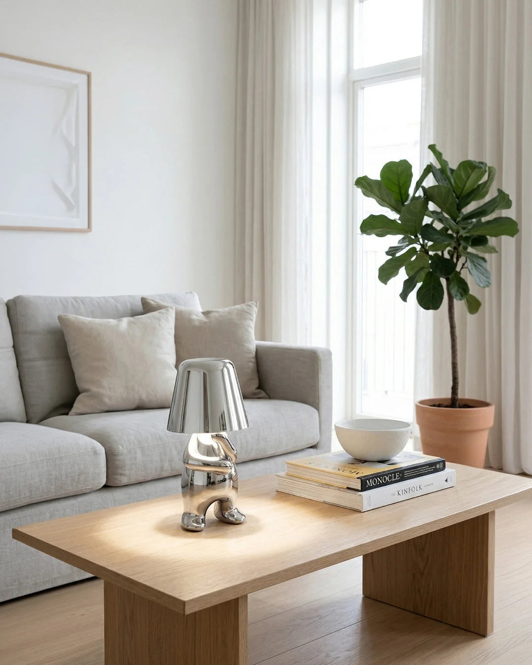 Table Lamp Figurative Touch Dimmable LED & Rechargeable