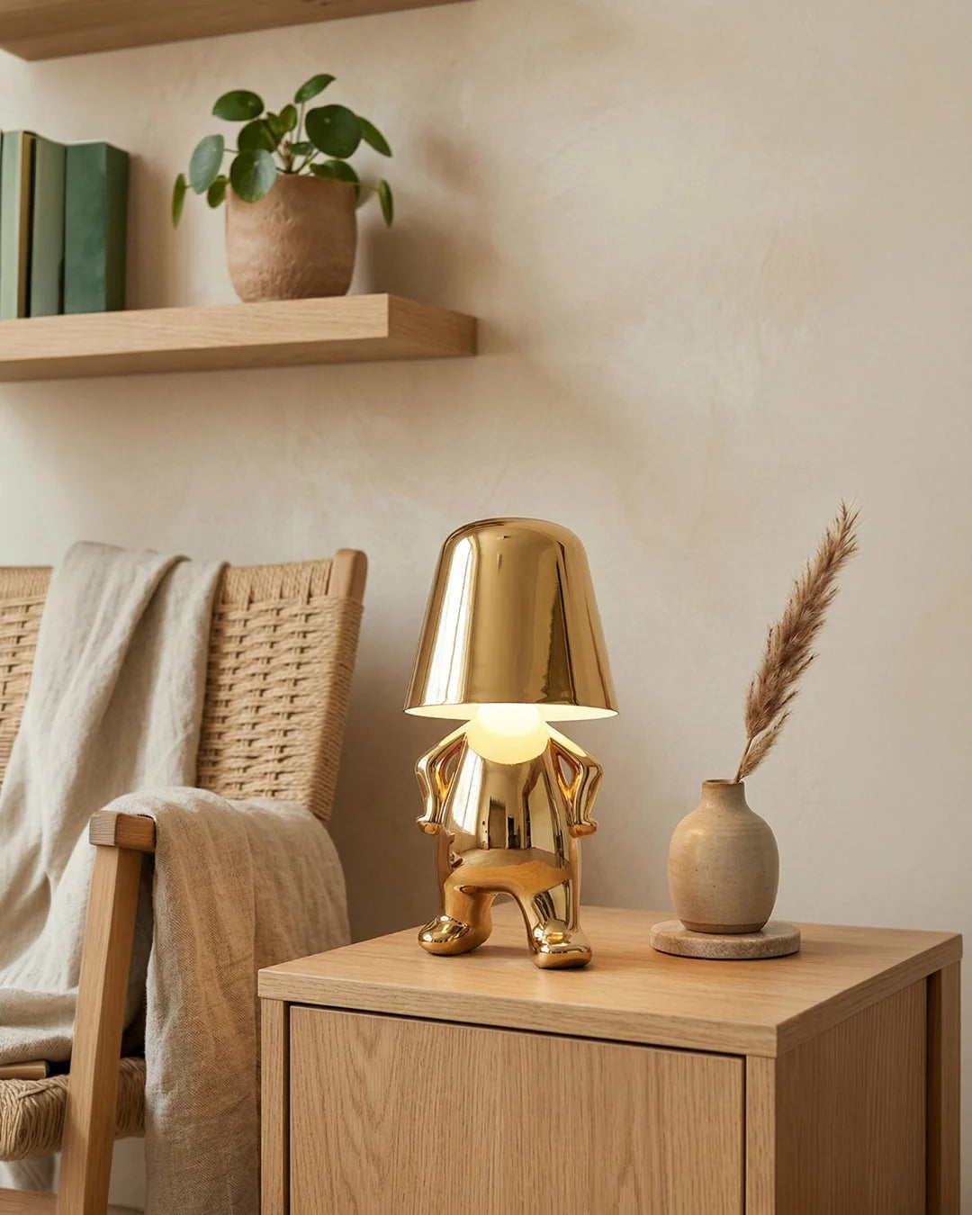 Table Lamp Figurative Touch Dimmable LED & Rechargeable