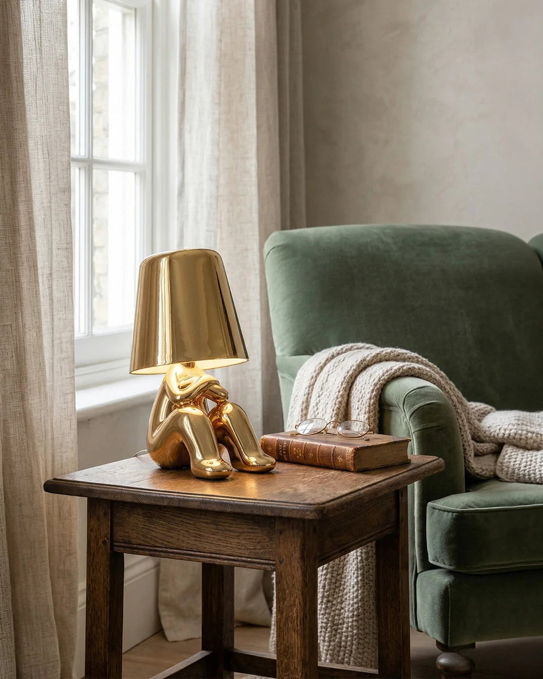 Table Lamp Figurative Touch Dimmable LED & Rechargeable