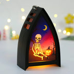 Table Lamp Halloween LED Skull & Pumpkin