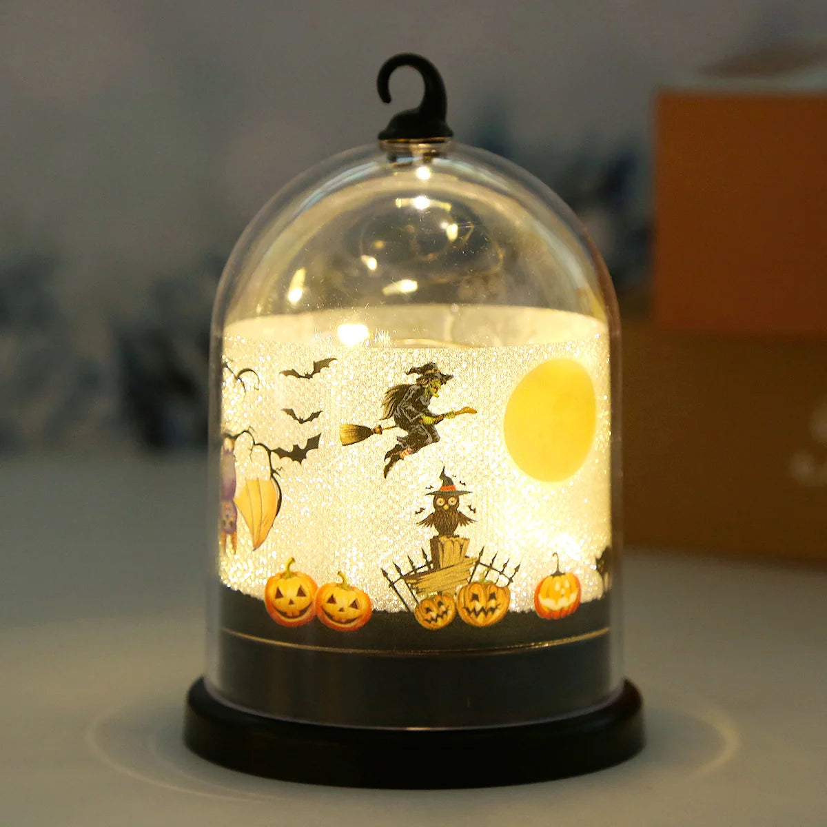 Table Lamp Halloween Soft LED Glass Dome