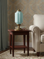 Table Lamp Hand-Blown Glass Shade Brass Or Matte Black