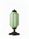 Table Lamp Hand-Blown Glass Shade Brass Or Matte Black