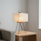 Table Lamp Hand-Folded Washi Shade Dimmer Compatible