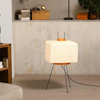 Table Lamp Hand-Folded Washi Shade Dimmer Compatible