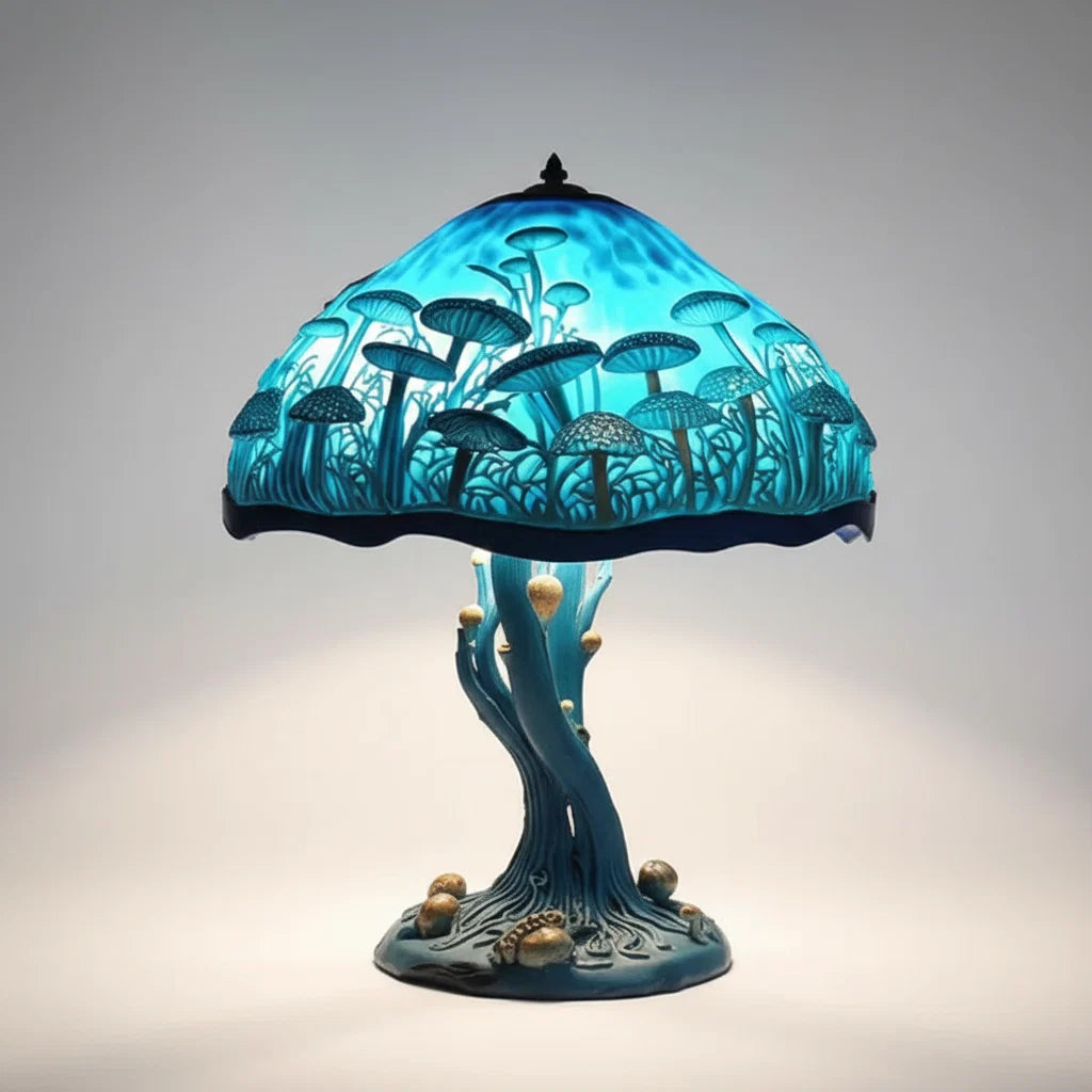 Table Lamp Handcrafted Colorful Glass Warm Ambient Light