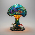 Table Lamp Handcrafted Colorful Glass Warm Ambient Light