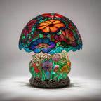 Table Lamp Handcrafted Colorful Glass Warm Ambient Light