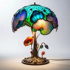Table Lamp Handcrafted Colorful Glass Warm Ambient Light